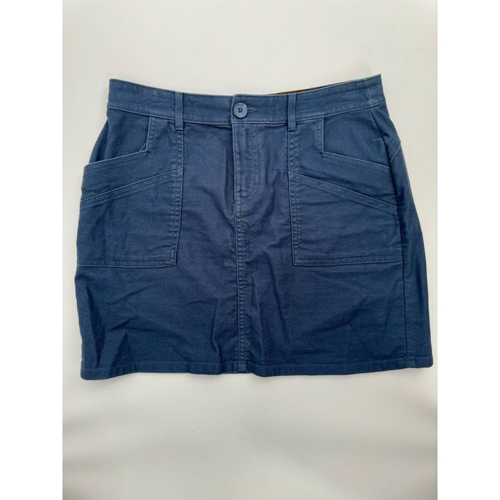 PrAna Skirt Womens Size 6 Nikit Slate‎ Nocturnal Blue Cotton Stretch Mini